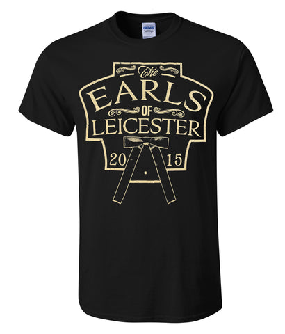 Earls of Leicester - Black Tie T-Shirt